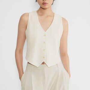Aritzia Babaton Deniro Vest Light Birch 2
